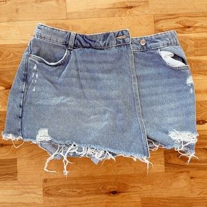 Zara Denim Skort, Size Medium